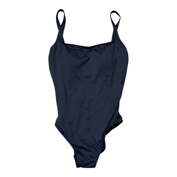 Polo Ralph Lauren Black One Piece Swimsuit Sleek & Slimming Design Size Medium - Picture 1 of 6